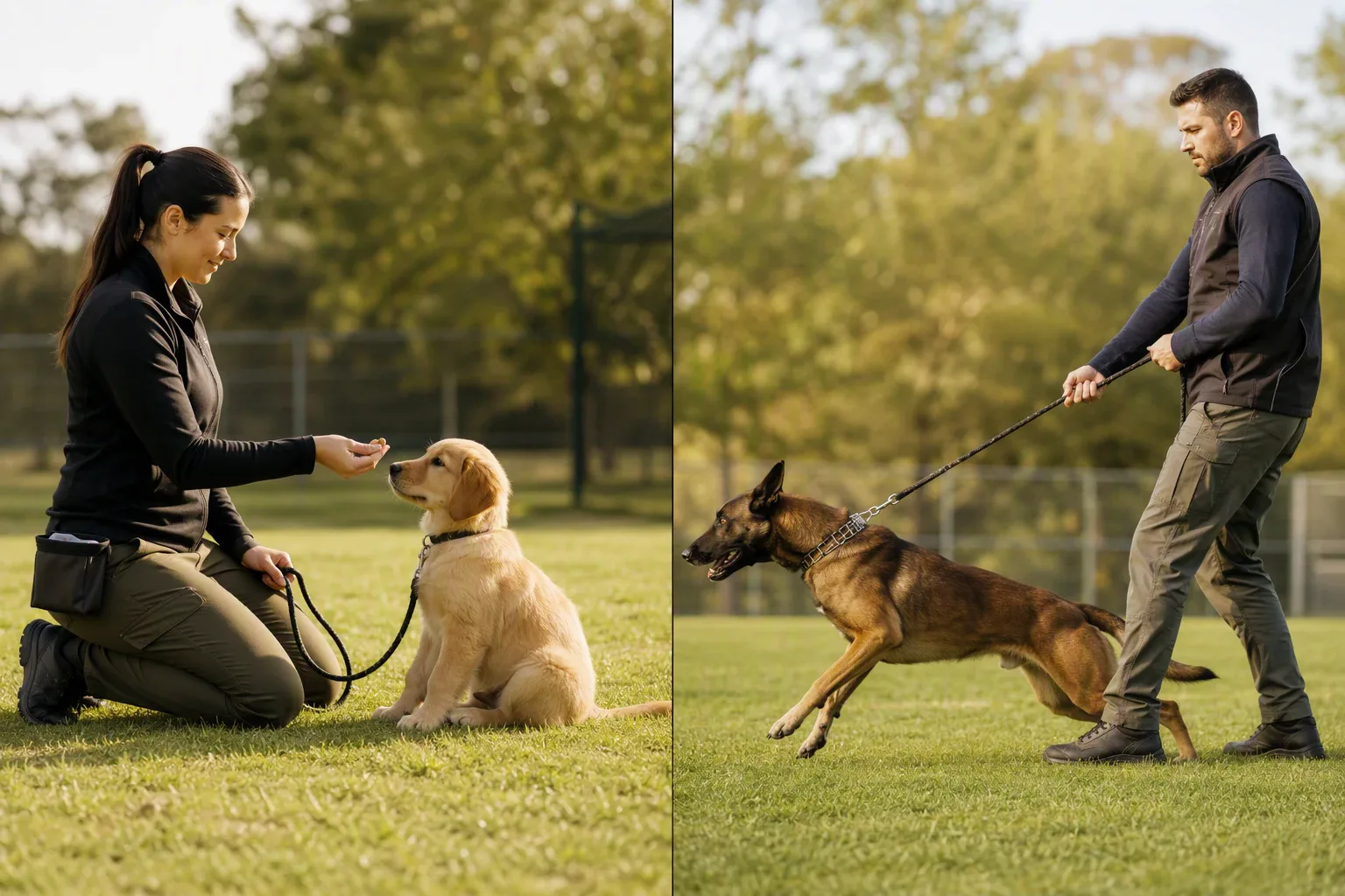 Balanced training contrast with reward and correction tools